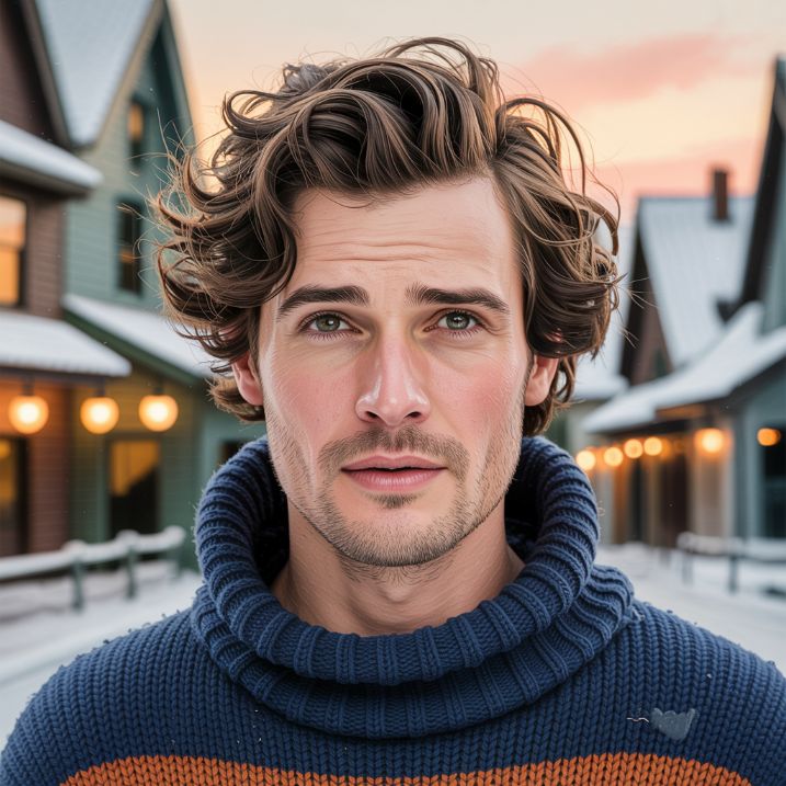 Medium length wavy hairstyle