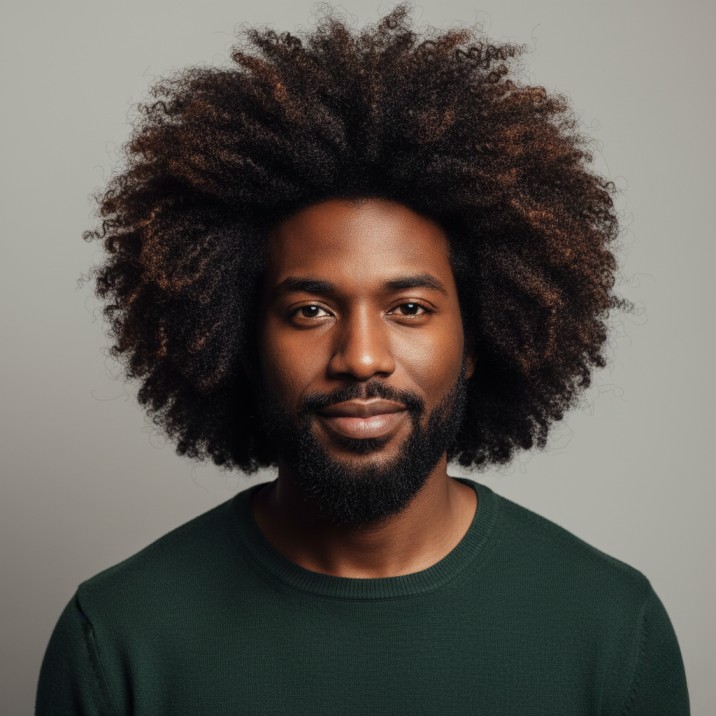 Long Afro Curls