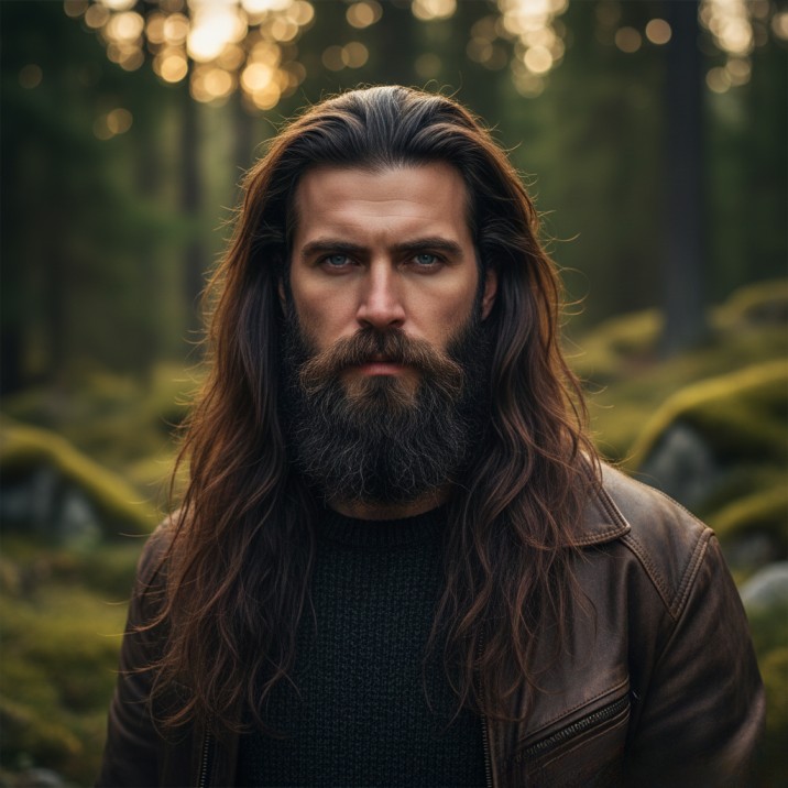 Long Hair with a Beard