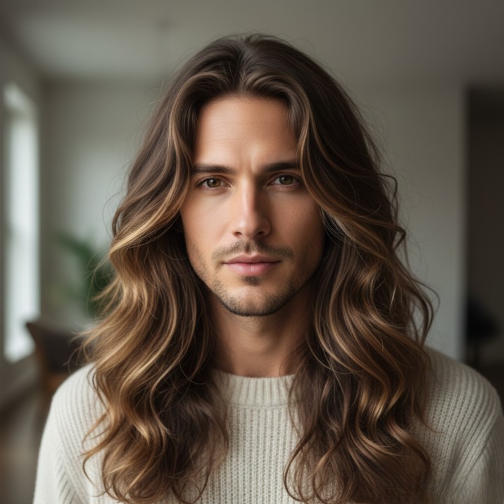 Long Hair with Highlights