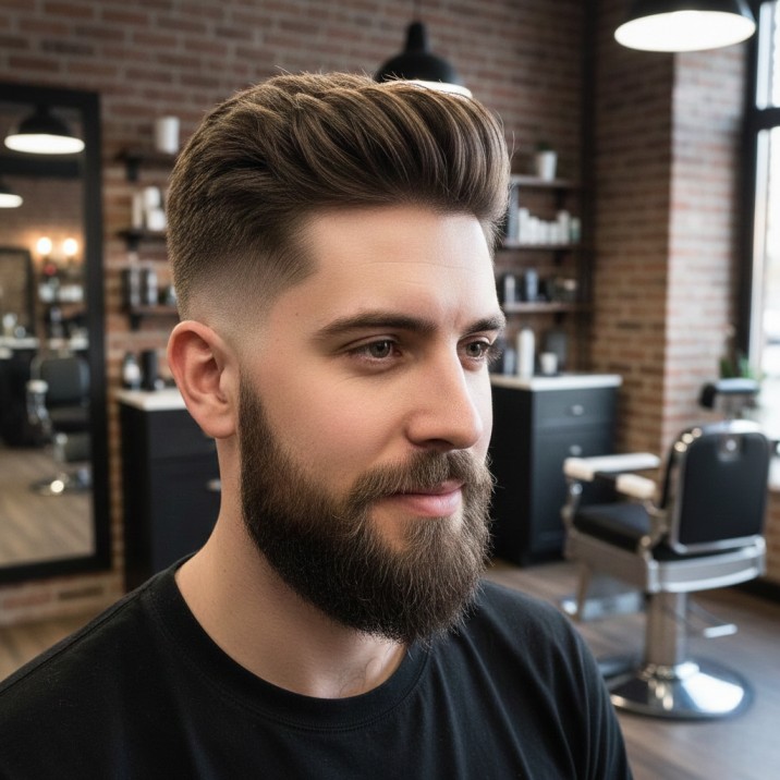 Textured Crop with Beard