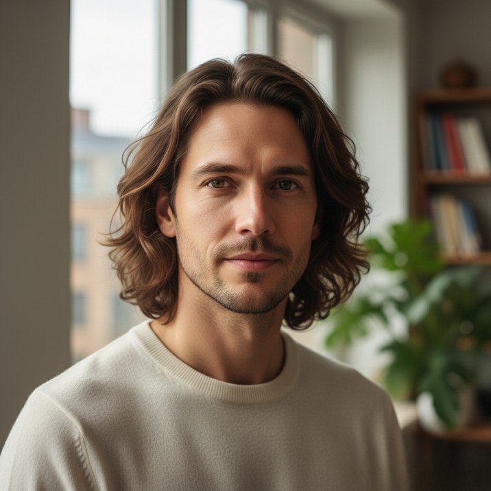 Wavy Shoulder-Length Cut