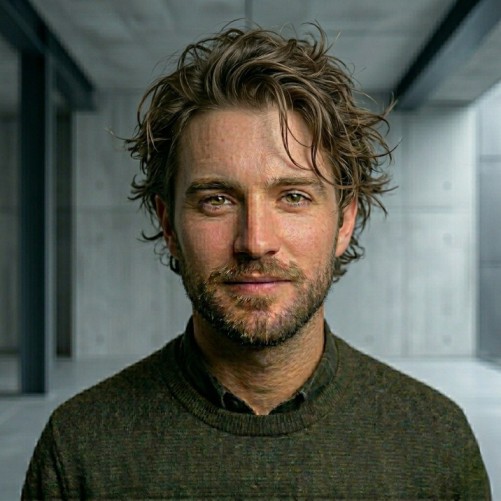 Simple messy medium hairstyle for men with casual texture and relaxed finish